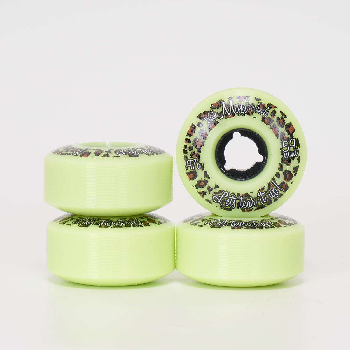 Moxi 59mm green trick newest wheels