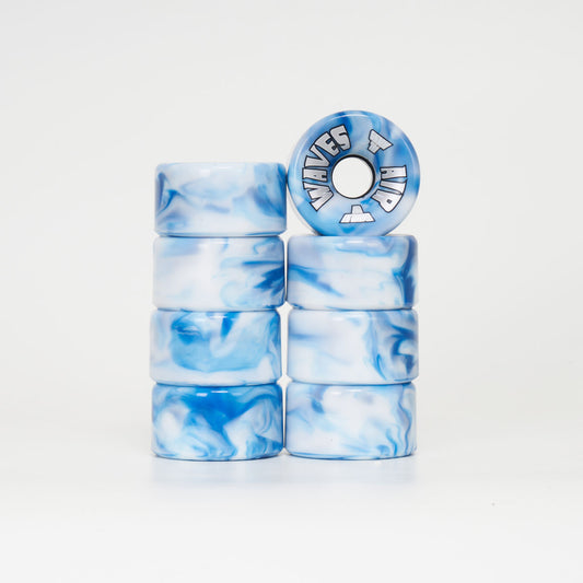 Airwaves 65mm/78a Wheels - Blue/White Marble