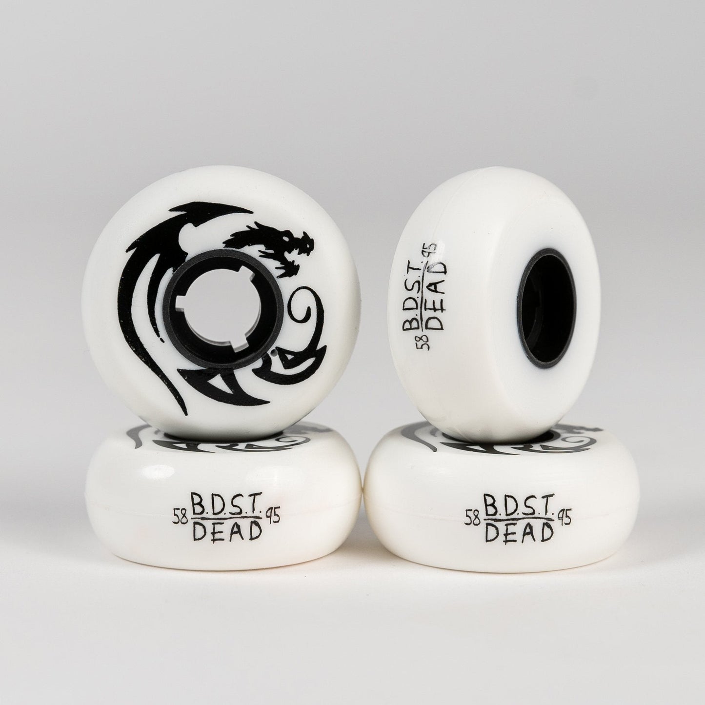 Dead X BDST 58mm 95a Wheels (Black Dragon Skate Team)