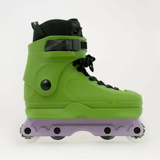 Echo Verve Aggressive Skates - Green / Purple [PRE-ORDER]
