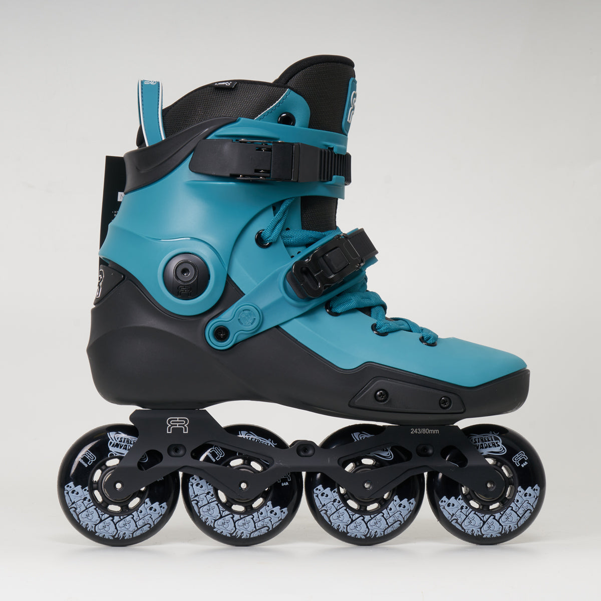 FR Skates Neo 2 Dual 80 - Unisex - Teal - With 4D Frame/Wheel Set