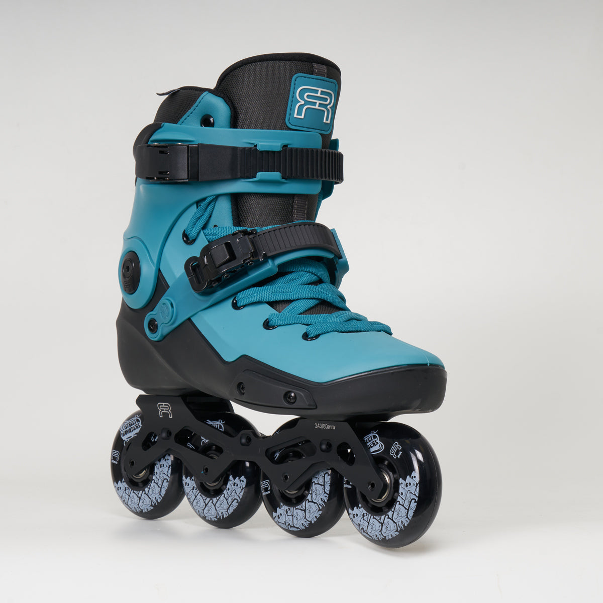 FR Skates Neo 2 Dual 80 - Unisex - Teal - With 4D Frame/Wheel Set