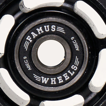 Famus Metal Core 60mm 92a Black Wheels - Inc. Bearings (Singles)