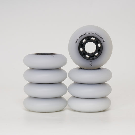 Flying Eagle Crocanti 76mm Wheels - White