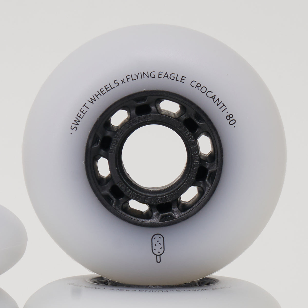 Flying Eagle Crocanti 80mm Wheels - White