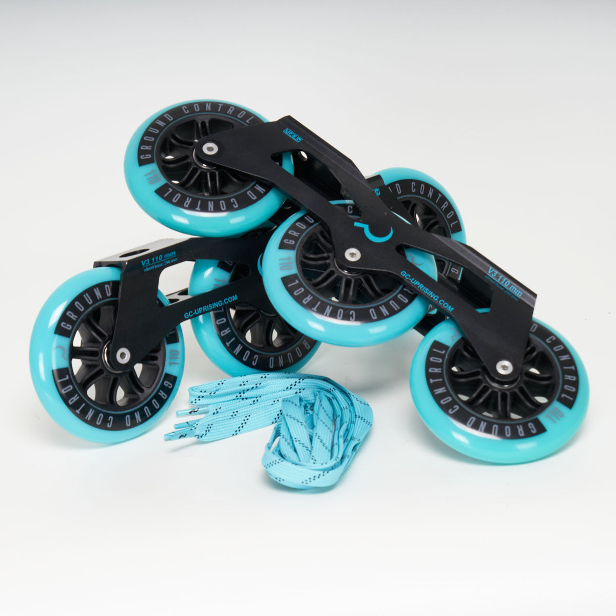 Ground Control Tri Skate UFS Frame FSK V3 110MM Complete - Turquoise