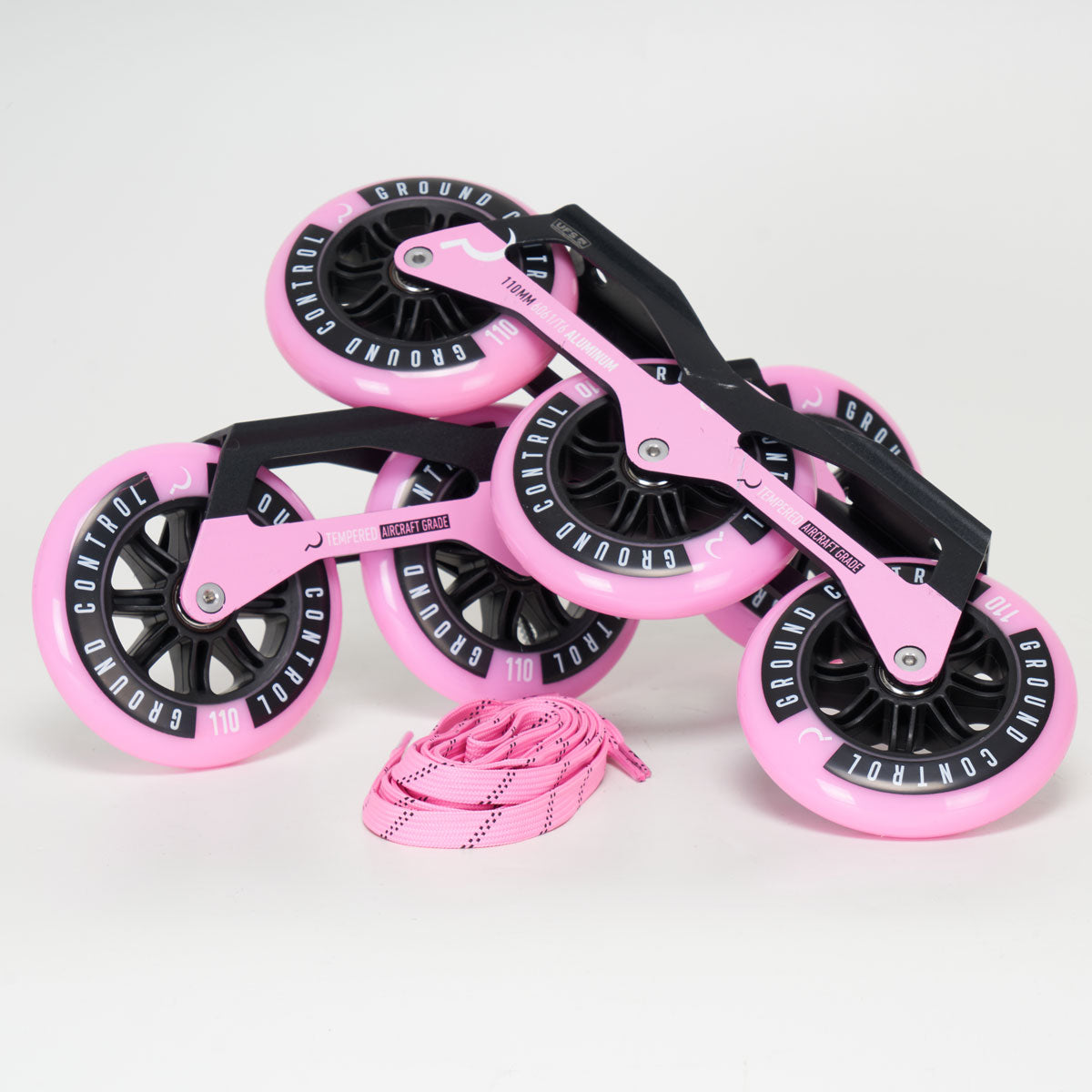 Ground Control Tri Skate UFS Frame V3 110MM 85A Complete - Pink/Black