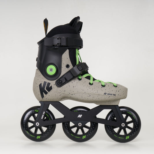 K2 Grid 110 Premium 3-Wheel Inline Skates - Unisex - With Intuition Liners