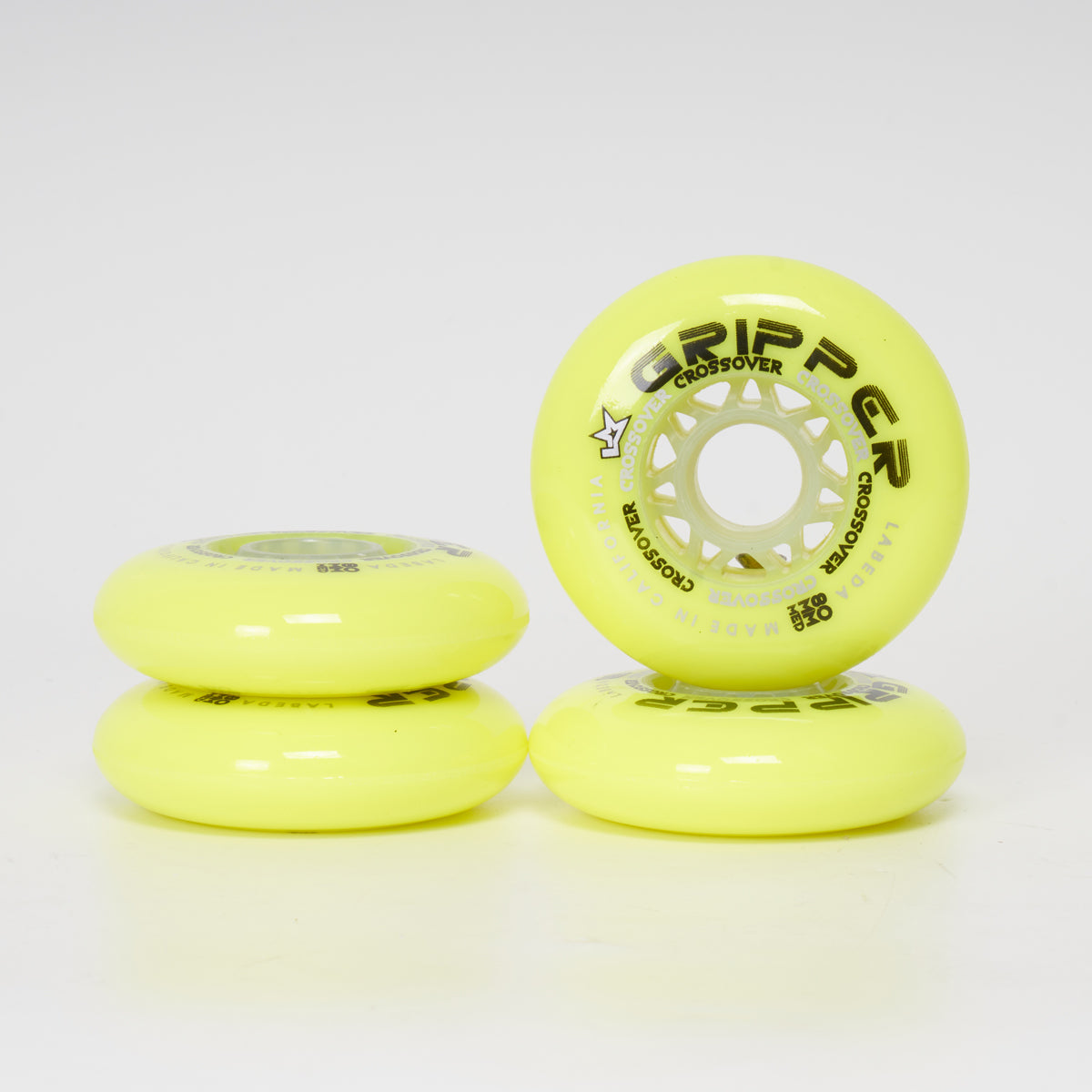 Labeda Gripper Indoor Wheels - Medium Hardness - 72mm / 76mm / 80mm (Indoor/Hockey)