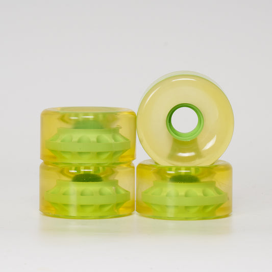 Loco Blank 65mm/80a Roller Skate Wheels - Fluorescent Green