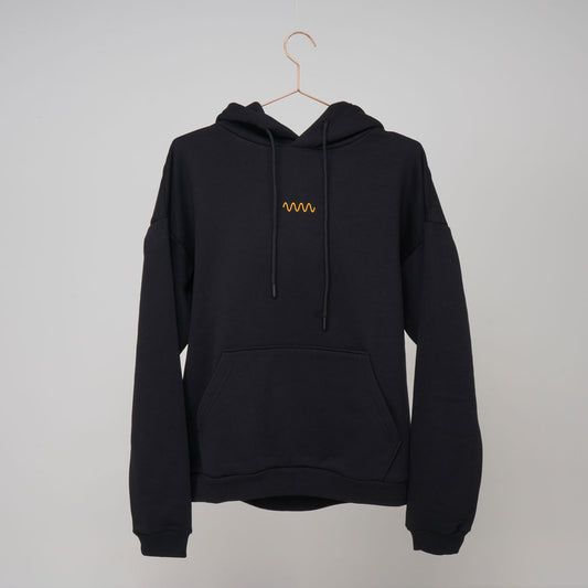 NJ Nils Jansons 'Magic Boots' THE HOODIE - Black