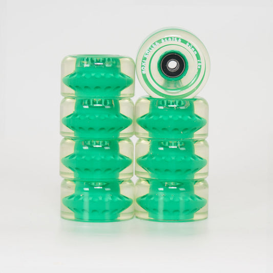 Moxi Gummy 65mm/78a Wheel & Bearings- Green (8 pack)