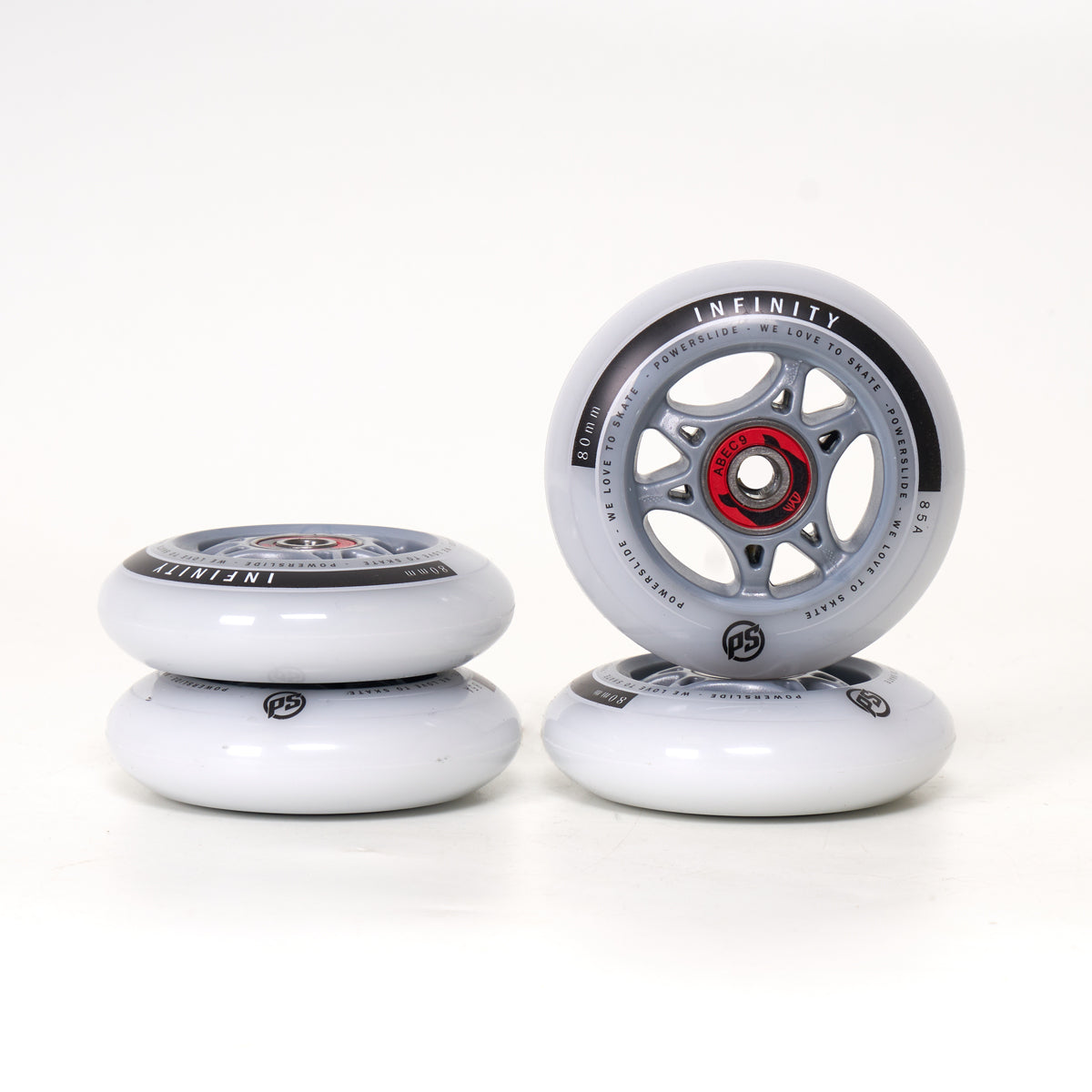 Powerslide Infinity 80mm Wheels w/Wicked Bearing - 4 Set