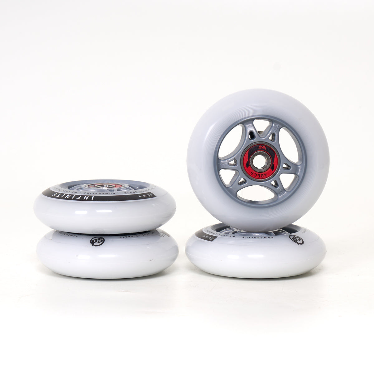 Powerslide Infinity 80mm Wheels w/Wicked Bearing - 4 Set