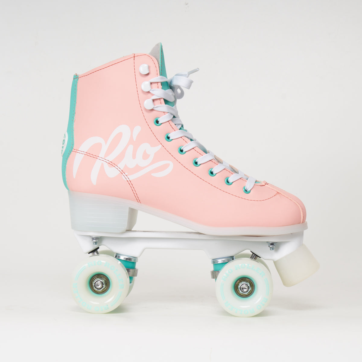 Rio Roller Script Rollerskates - Peach