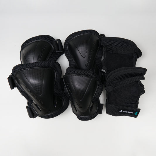 Rollerblade Evo Gear Black Pad Set - 3 Pack