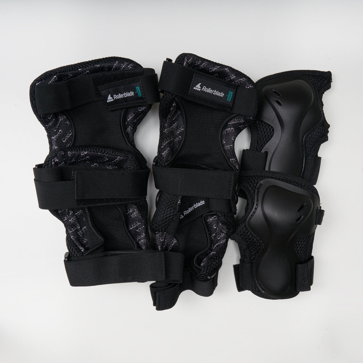 Rollerblade Evo Gear Black Pad Set - 3 Pack