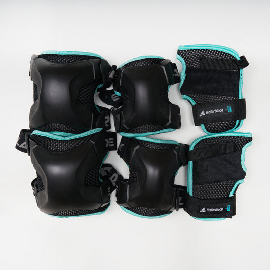 Rollerblade X Gear W 3 pack pad set - Black / Teal