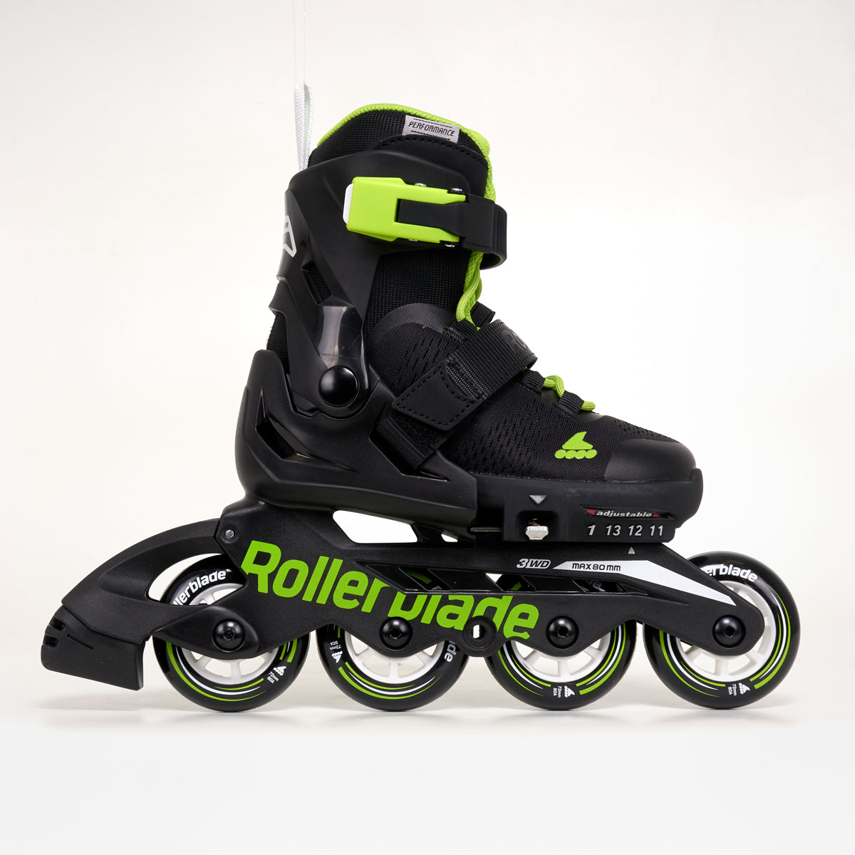 Rollerblade Microblade Junior Inline Skates Black / Lime