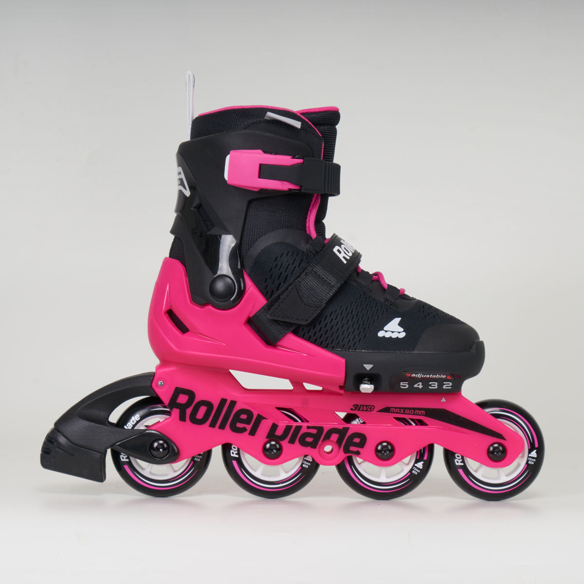 Rollerblade Microblade G Junior Adjustable Inline Skates - Black & Pink 2024