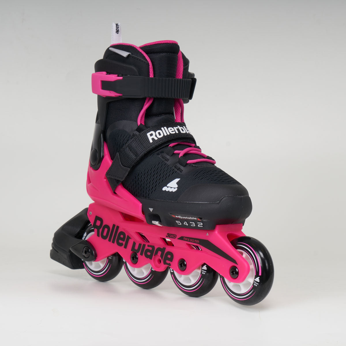 Rollerblade Microblade G Junior Adjustable Inline Skates - Black & Pink 2024