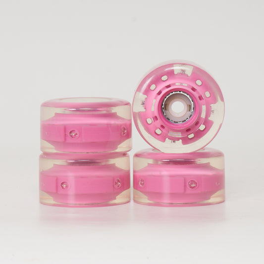 SFR LED Light Up 58mm/82a Wheels - Pink