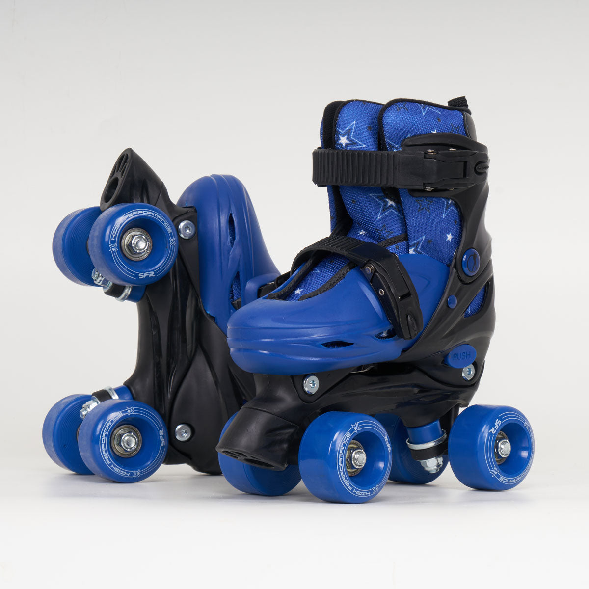 SFR Nebula Junior Adjustable Quad Skates - Blue