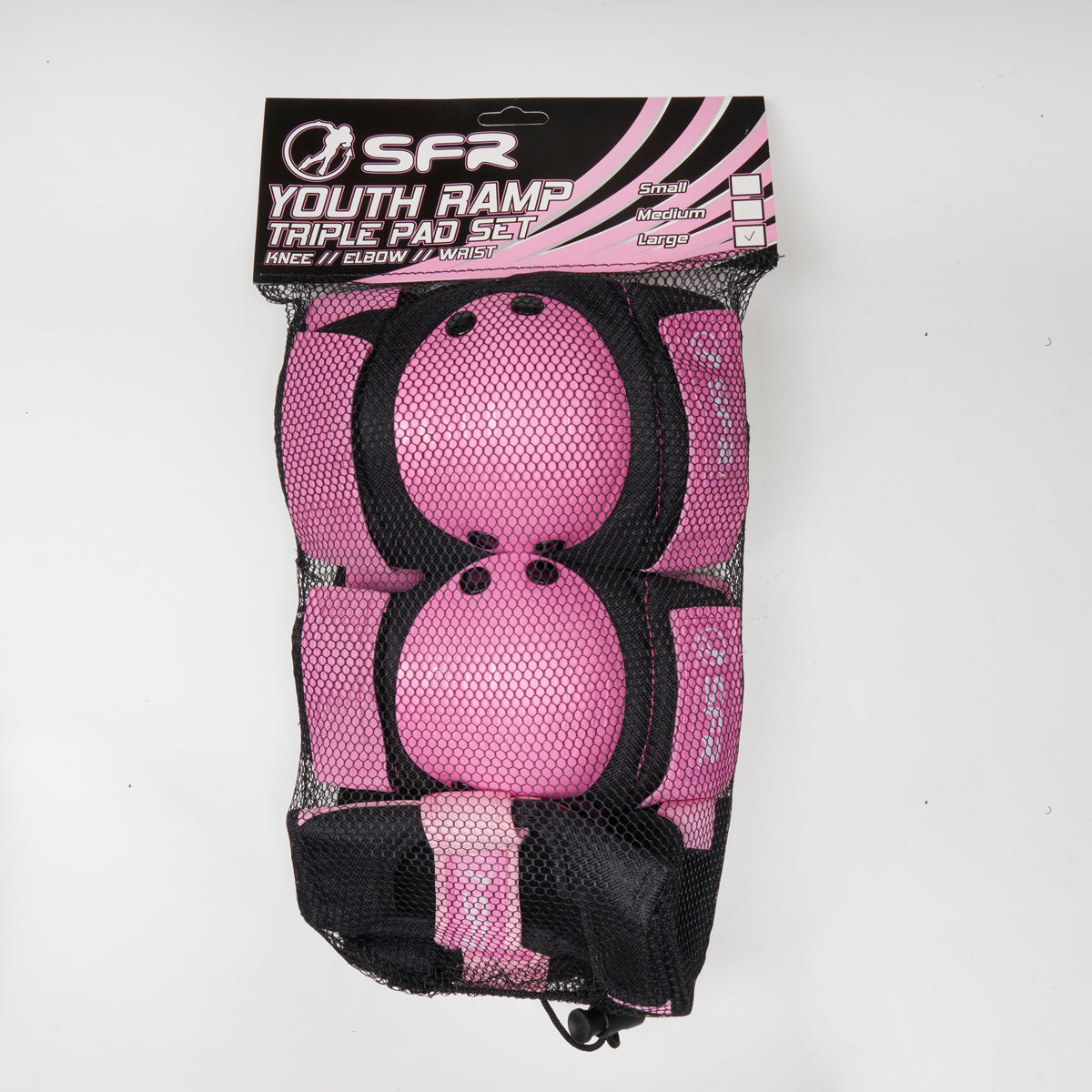 SFR Youth Ramp Triple Junior Pad Set - Pink / Black