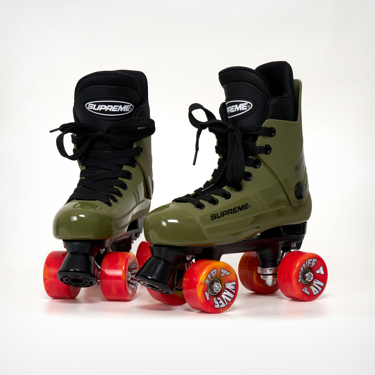 Supreme Turbo 33 Roller Skates (Bauer replacement) - Complete With Airwaves White Wheels