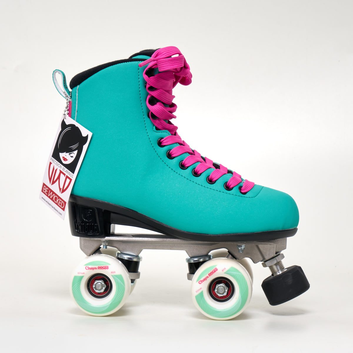 Chaya Melrose Deluxe Rollerskates - Turquoise V3 w/ Adjustable Toe Stop