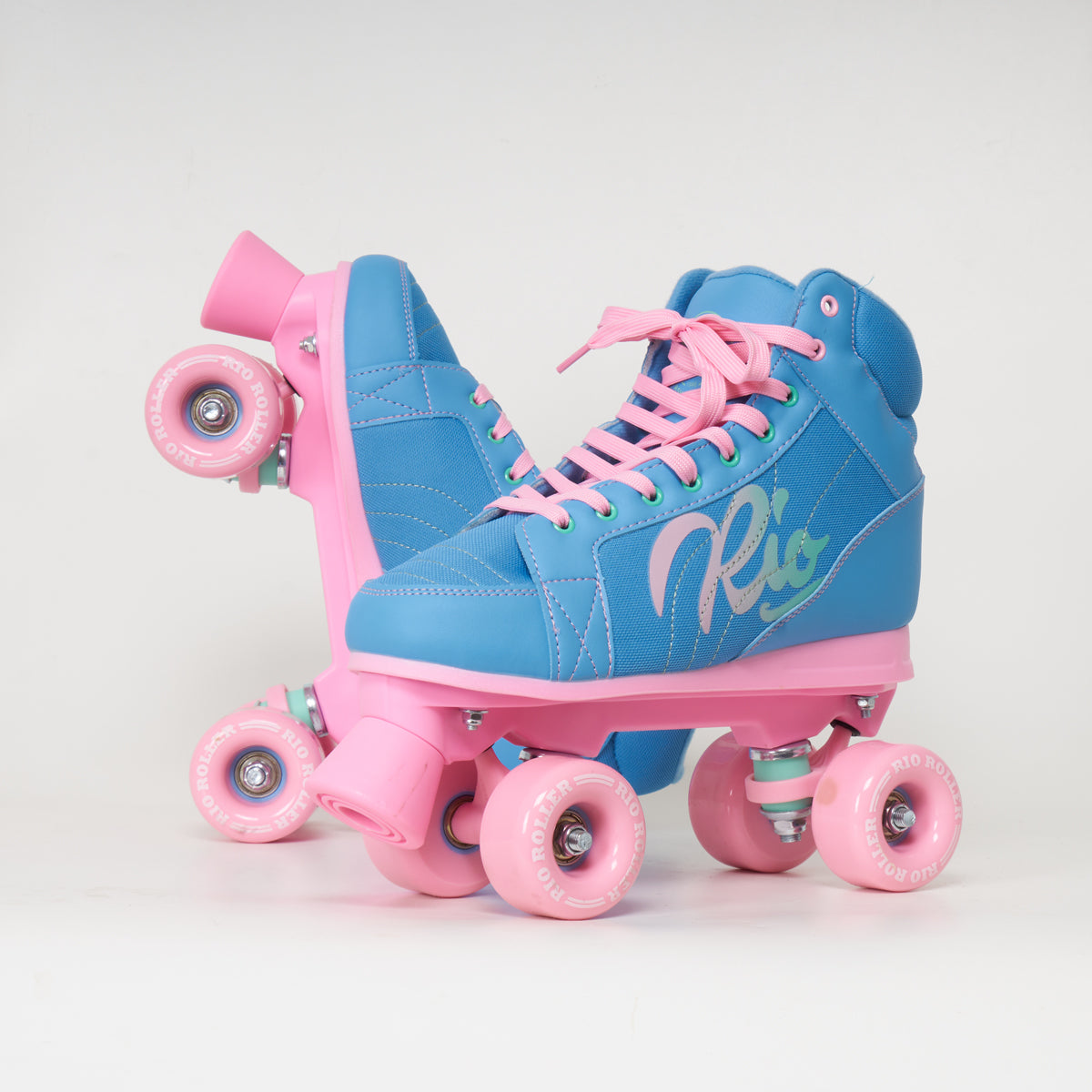 Rio Roller Lumina Quad Skates - Blue / Pink