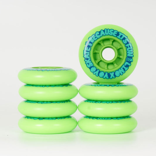 YOYO Skate Lino 90mm Wheels - 8 Set