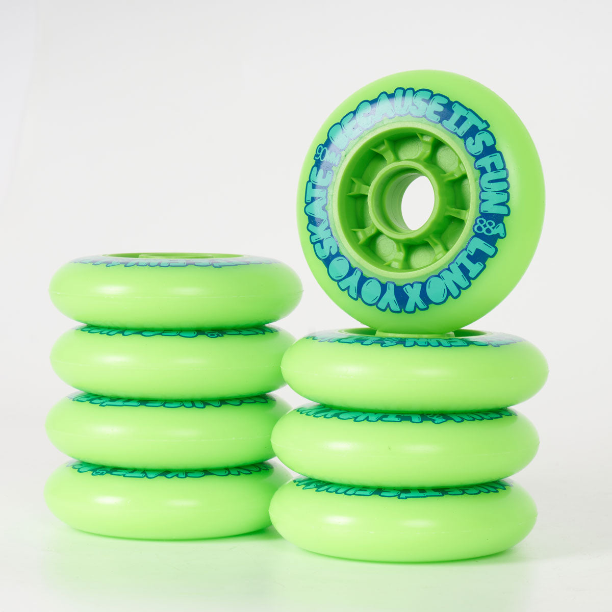 YOYO Skate Lino 90mm Wheels - 8 Set