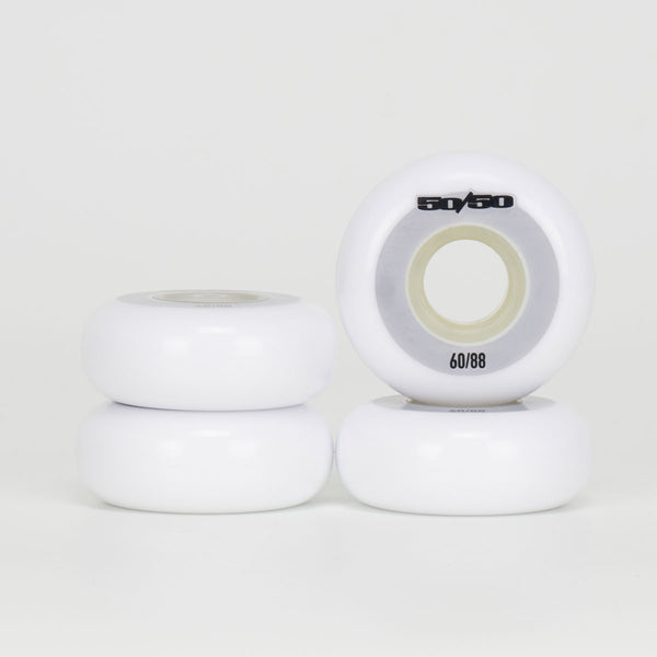 Fifty-50 60mm 88a Wheels - White– Loco Skates