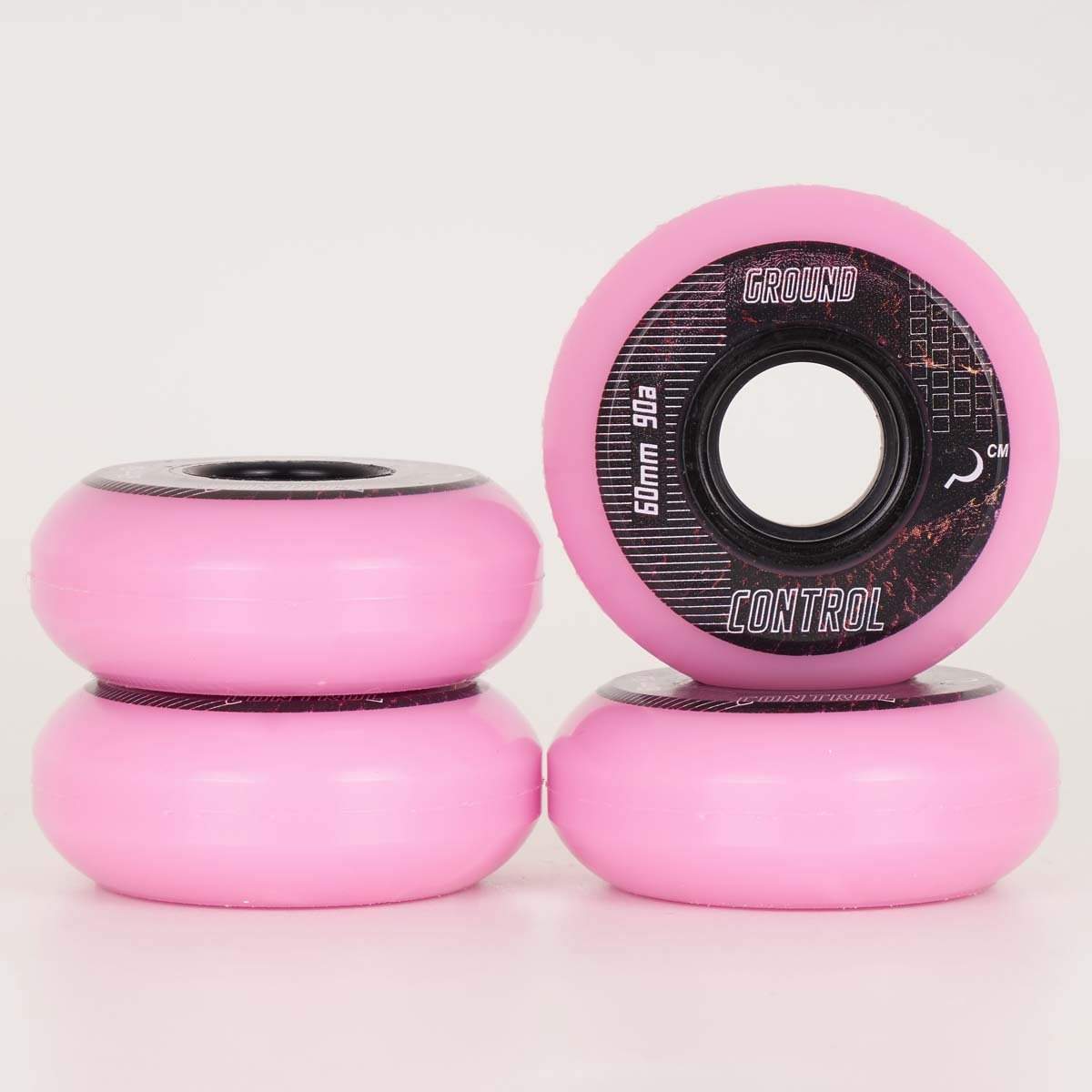 Ground Control EarthCity Wheels 60mm / 90a - Pink-Ground Control-60mm,Aggressive Skate,atcUpsellCol:upsellwheels,pink,Wheels