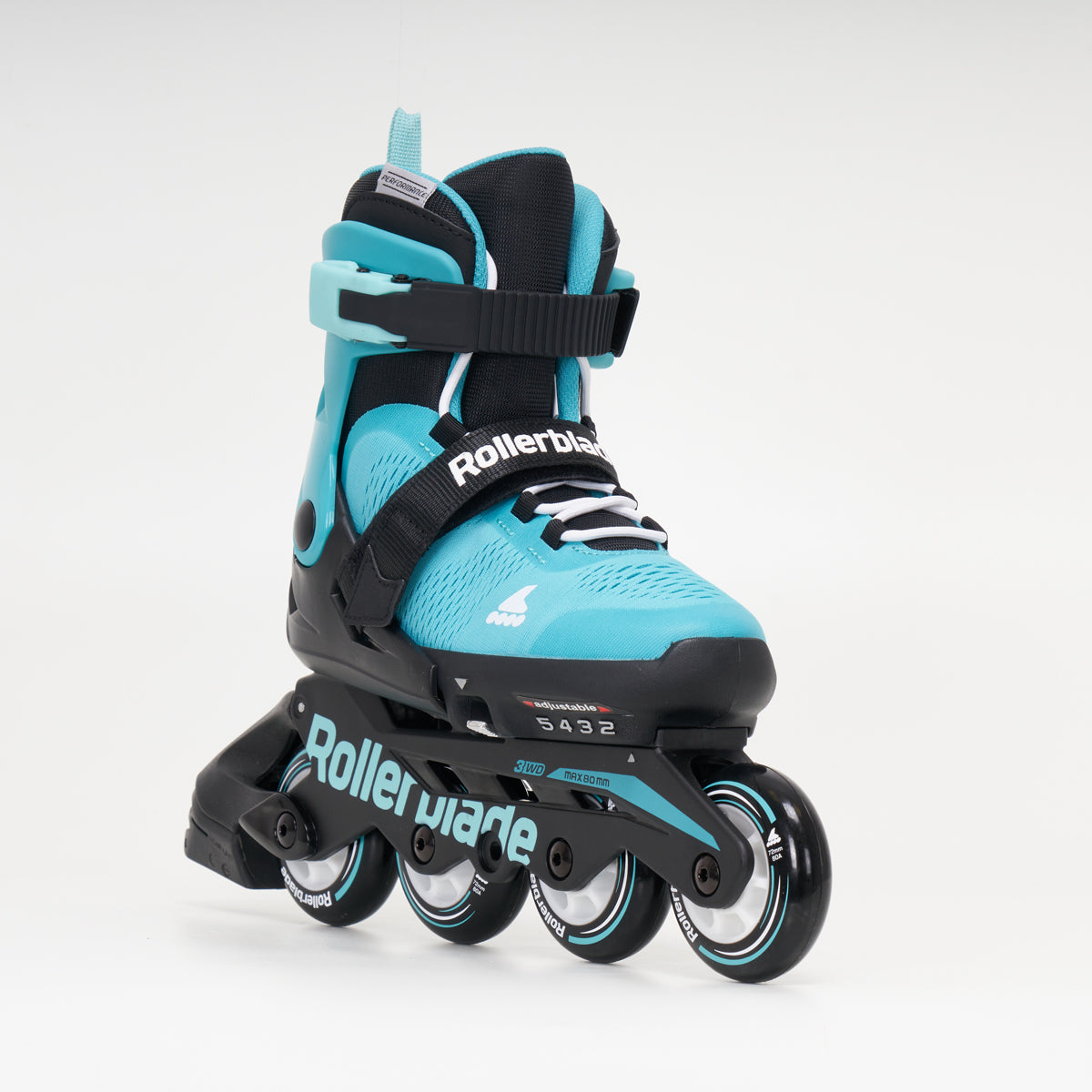 Rollerblade Microblade Junior Adjustable Inline Skates - Aqua / Black ...