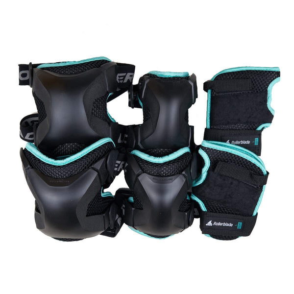 Rollerblade X Gear W 3 pack pad set - Black / Teal